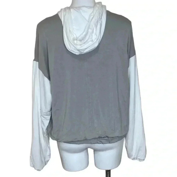 ZYIA Cream color Block Soft Zipper Hoodie size XL quiet outdoor zip up - Picture 2 of 4